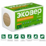 Минеральная вата Эковер Фасад Декор Оптима 135 кг/м3 1000х600х50 мм, 6 шт/упак