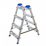 Стремянка алюминиевая двухсторонняя, 4 ступени, шт