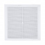 Решетка вентиляционная с сеткой 198х198 мм белая, шт