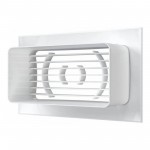 Решетка вентиляционная с фланцем 55х110 мм белая, шт Решетка вентиляционная с фланцем 55х110 мм белая, шт