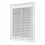 Решетка вентиляционная с сеткой 150х200 мм белая ERA 1520РЦ, шт