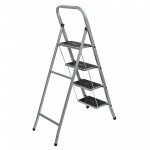 Стремянка стальная с широкими ступенями, 4 ступени, шт