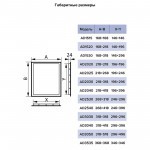 Люк ревизионный пластиковый нажимной 268х418 мм, с фланцем 246х396 мм, Era Aur AD2540, шт