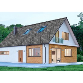 Гибкая черепица ТехноНиколь Shinglas Ранчо Серебро 2 м2/упак, упак