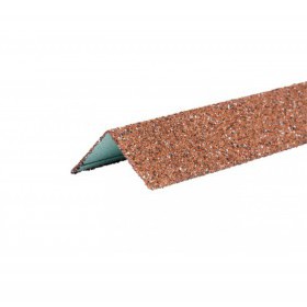 Внешний угол металлический ТехноНиколь Hauberk Красный 1250х50х50 мм, 10 шт/упак