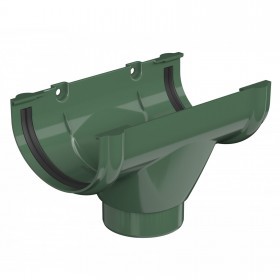 Воронка желоба ТехноНиколь Оптима 120/80 мм зеленый, 14 шт/упак