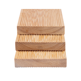 Доска террасная Вельвет лиственница сорт АВ двухсторонняя 24х140х3000 мм, 4 шт/упак