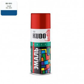 Эмаль-аэрозоль Kudo универсальная RAL 5005 глянцевая синяя 520 мл, шт