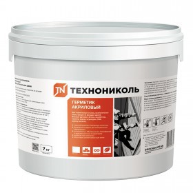Герметик акриловый ТехноНиколь для межпанельных швов серый 7 кг, шт