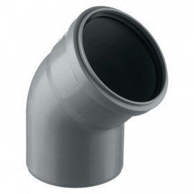 Отвод для внутренней канализации 45 градусов ПП 50 мм, шт