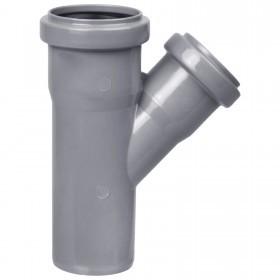 Тройник для внутренней канализации 45 градусов ПП 50х40х50 мм, шт
