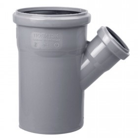 Тройник для внутренней канализации 45 градусов ПП 110х50х110 мм, шт