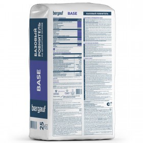 Ровнитель для пола Bergauf Base на цементной основе 25 кг, шт