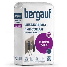Шпаклевка гипсовая Bergauf Fugen Gips универсальная 25 кг, шт
