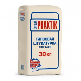 Штукатурка гипсовая Bergauf Praktik легкая 30 кг, шт