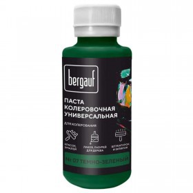 Паста колеровочная Bergauf универсальная темно-зеленая 0,1 л, шт
