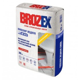Наливной пол Brozex NF-415 Нивелир Медиум самонивелирующийся толстослойный 20 кг, шт