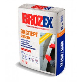 Штукатурка цементная Brozex СРМ-31 Эксперт для наружных и внутренних работ 25 кг, 56 шт/поддон