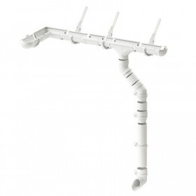 Воронка желоба Docke Lux 140/100 мм Ral 9003 пломбир, шт