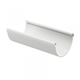 Желоб водосточный 3000 мм Docke Lux 140/100 мм Ral 9003 пломбир, шт