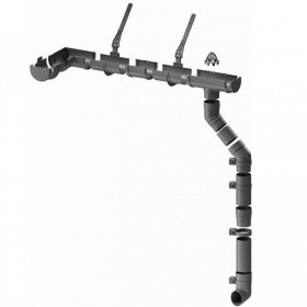 Заглушка желоба Docke Lux 140/100 мм Ral 7024 графит, шт