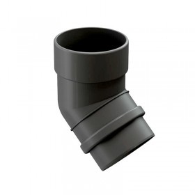 Колено трубы 45 градусов Docke Lux 140/100 мм Ral 7024 графит, шт