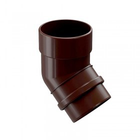 Колено трубы 45 градусов Docke Lux 140/100 мм Ral 8019 шоколад, шт