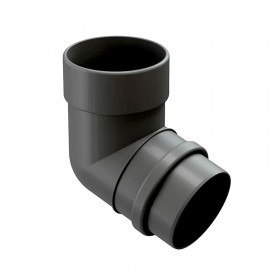 Колено трубы 72 градусов Docke Lux 140/100 мм Ral 7024 графит, шт