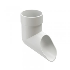 Слив трубы Docke Lux 140/100 мм Ral 9003 пломбир, шт