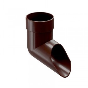 Слив трубы Docke Lux 140/100 мм Ral 8019 шоколад, шт