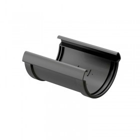 Соединитель желоба Docke Lux 140/100 мм Ral 7024 графит, шт