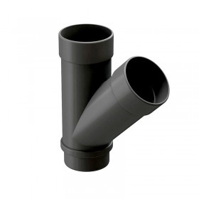 Тройник трубы Docke Lux 140/100 мм Ral 7004 графит, шт