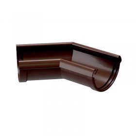 Угол желоба 135 градусов Docke Lux 140/100 мм Ral 8019 шоколад, шт