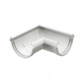 Угол желоба 90 градусов Docke Lux 140/100 мм Ral 9003 пломбир, шт