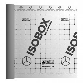 Пароизоляционная пленка Isobox D+ универсальная с клеевой полосой 70 м2 (70 гр/м2), рул