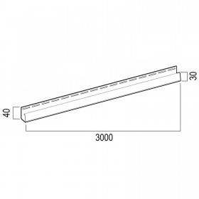 Профиль J ТехноНиколь для фасадных панелей песочный 3 м, 24 шт/упак