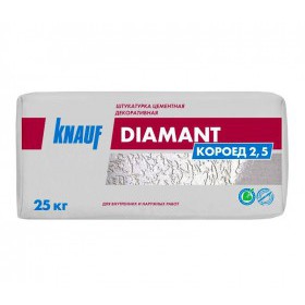 Штукатурка декоративная Knauf Диамант Короед, зерно 2,5 мм, 25 кг, шт