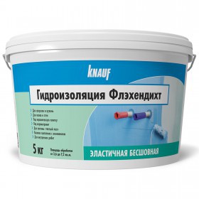 Гидроизоляция Knauf Флэхендихт эластичная бесшовная 5 кг, шт