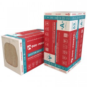 Минеральная вата Роквул Акустик Баттс 35-45 кг/м3 1000х600х100 мм, 5 шт/упак