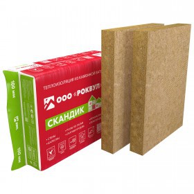 Минеральная вата Роквул Лайт Баттс Скандик 28-35 кг/м3 800х600х100 мм, 6 шт/упак