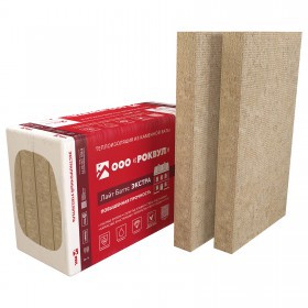 Минеральная вата Роквул Лайт Баттс Экстра 40-50 кг/м3 1000х600х50 мм, 8 шт/упак