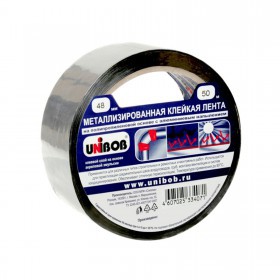 Лента клейкая Unibob металлизированная, 48 мм, 50 м, шт