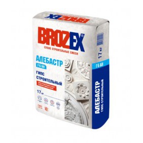 Алебастр Brozex гипс строительный 17 кг, шт