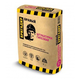 Штукатурка гипсовая Бравый Бригадир 35 кг, шт