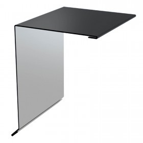 Ветровая планка 95х120х2000 мм 0,4 мм ПЭ Ral 7024 серый графит, шт