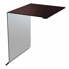 Ветровая планка 95х120х2000 мм 0,4 мм ПЭ Ral 8017 шоколадно-коричневый, шт