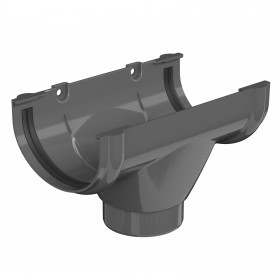 Воронка желоба ТехноНиколь Оптима 120/80 мм Ral 7024 серый, шт