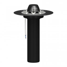 Воронка с обжимным фланцем и листоуловителем обогреваемая 110х600 мм, шт