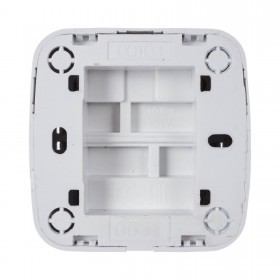 Выключатель для открытой проводки, двухклавишный, белый, шт