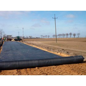 Геотекстиль тканый полипропиленовый 85/85 2х100 м, 200 м2/рул